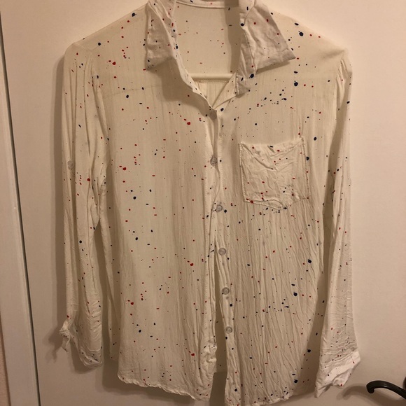 Splattered Paint Pattern Button Up ($15 for 2) - Picture 1 of 1